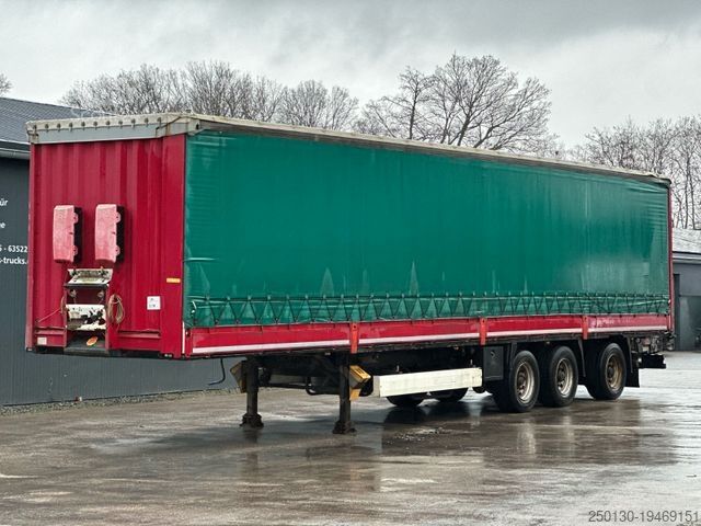 Open oplegger met zeil KRONE SD Bordwände Stapler Aufnahme Lenk Achse Edscha