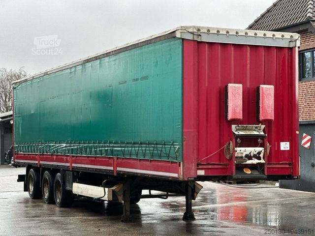 Open oplegger met zeil KRONE SD Bordwände Stapler Aufnahme Lenk Achse Edscha