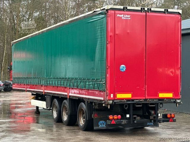 Open oplegger met zeil KRONE SD Bordwände Stapler Aufnahme Lenk Achse Edscha