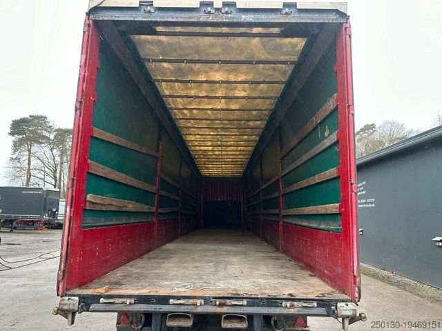 Open oplegger met zeil KRONE SD Bordwände Stapler Aufnahme Lenk Achse Edscha