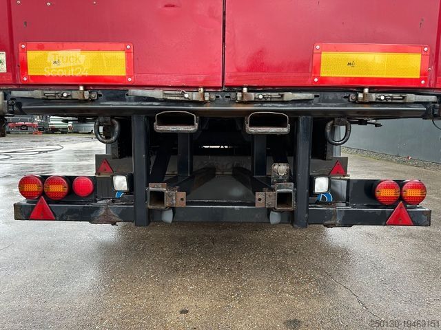 Open oplegger met zeil KRONE SD Bordwände Stapler Aufnahme Lenk Achse Edscha