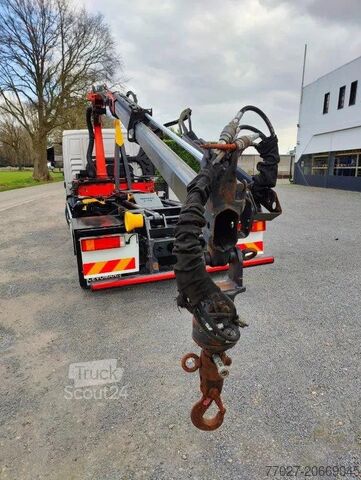 Haakarmsysteem MAN TGL 12.250 Containersysteem Jimeca met kraan Pa...