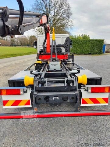 Haakarmsysteem MAN TGL 12.250 Containersysteem Jimeca met kraan Pa...