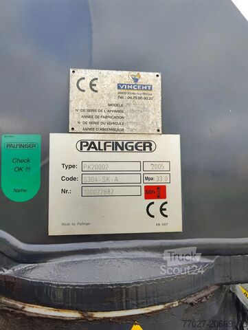 Haakarmsysteem MAN TGS 26.320 Palfinger PK20002 Cotainer Marrel