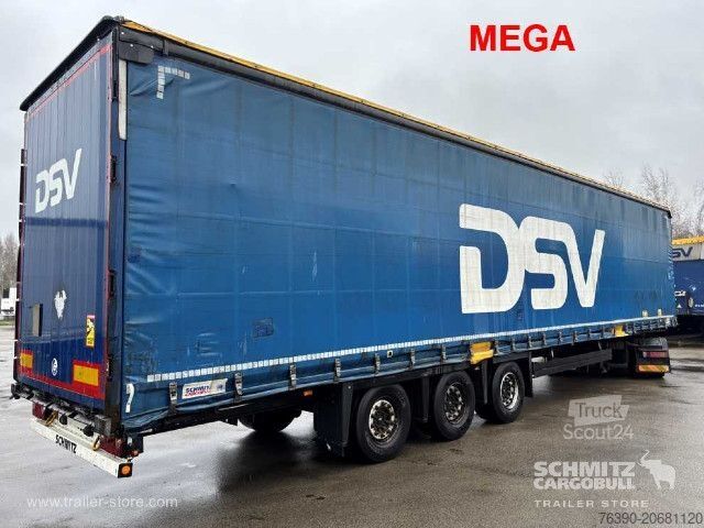 Naczepa otwarta z plandeką Schmitz Cargobull Semitrailer Curtainsider Mega