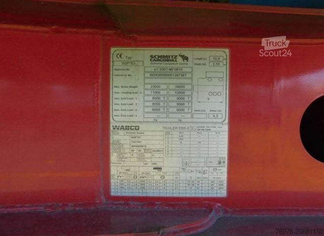 Полуприцеп-самосвал SCHMITZ CARGOBULL SKI 24SL 9,6 Alu Mulde 50 cbm Lenkachse Alu Felg