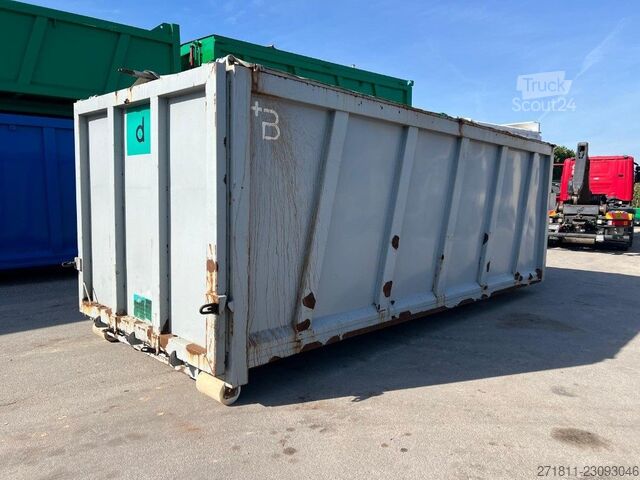 Hákový kontejner  CONTAINER SCARRABILE USATO CON COPERCHIO