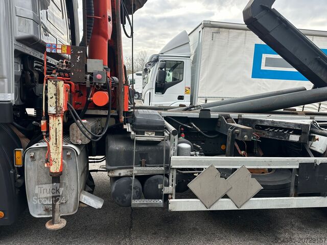Abrollkipper mit Ladekran Mercedes-Benz Actros 2544 Scarrabile con Caricatore