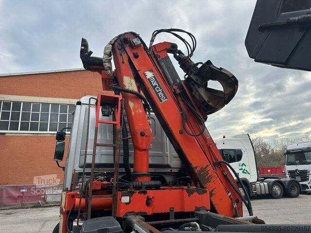 Abrollkipper mit Ladekran Mercedes-Benz Actros 2544 Scarrabile con Caricatore