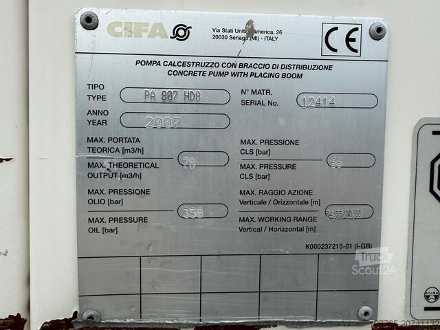 Automatische Betonpumpe SCANIA P 114-380