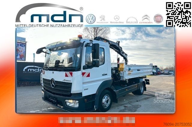 Dreiseitenkipper LKW MERCEDES-BENZ Atego 918 4x2 Kipper KRAN Greifer FUNK AHK