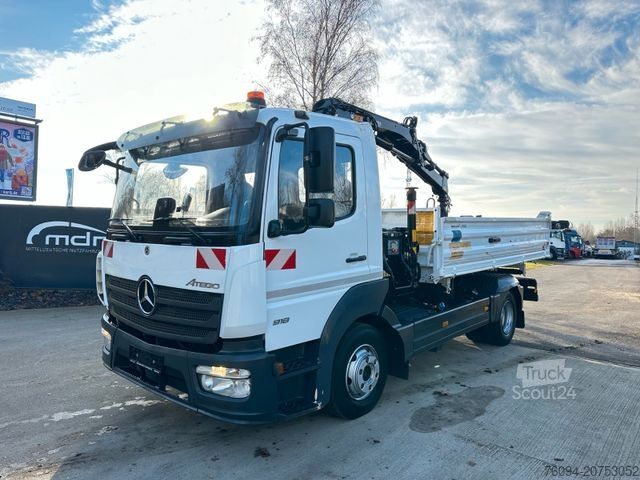 Dreiseitenkipper LKW MERCEDES-BENZ Atego 918 4x2 Kipper KRAN Greifer FUNK AHK