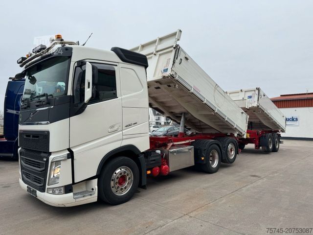 Τρίπλευρο ανατρεπόμενο φορτηγό VOLVO FH 460 I SAVE * LIFTACHSE * ALCOA *KOMPLETT *