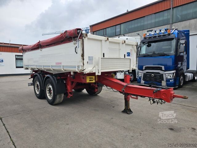 Driezijdige kipperaanhanger KEMPF GETREIDEKIPPER * SAF-ACHSEN * LIFTACHSE * ALCOA