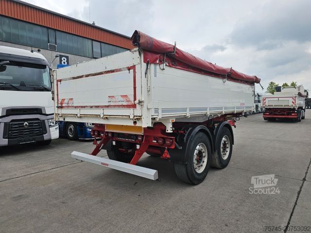 Driezijdige kipperaanhanger KEMPF GETREIDEKIPPER * SAF-ACHSEN * LIFTACHSE * ALCOA