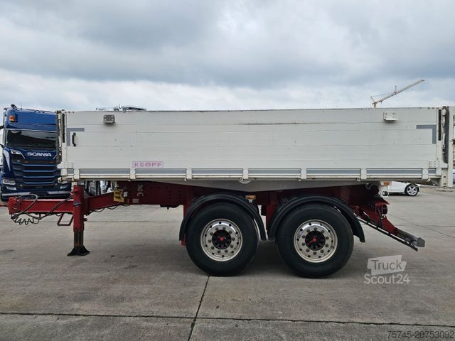 Driezijdige kipperaanhanger KEMPF GETREIDEKIPPER * SAF-ACHSEN * LIFTACHSE * ALCOA