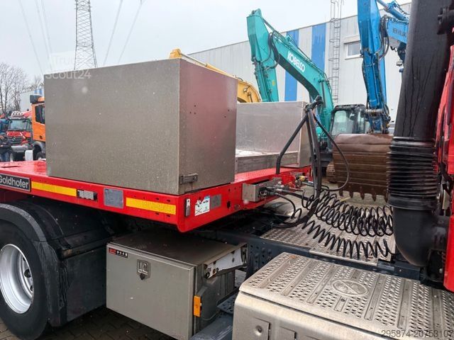 Standard SZM MERCEDES-BENZ 1845 Actros mit Goldhofer STN L3 Tieflader Rampe