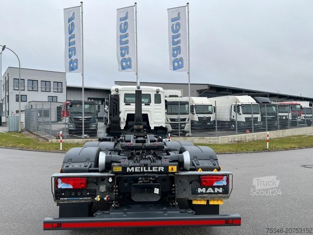 Abrollkipper MAN 26.470 Abroller 6x2-4/Meiller RS 21.65/Lenkachse