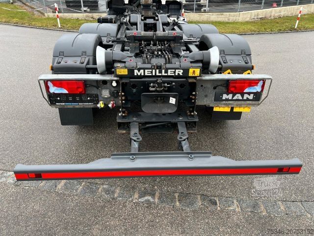 Abrollkipper MAN 26.470 Abroller 6x2-4/Meiller RS 21.65/Lenkachse