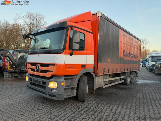 Autocarro con pianale e telone Mercedes-Benz Actros 2532L 6x2 | Lift-Lenkachse | Euro 5 | mp3