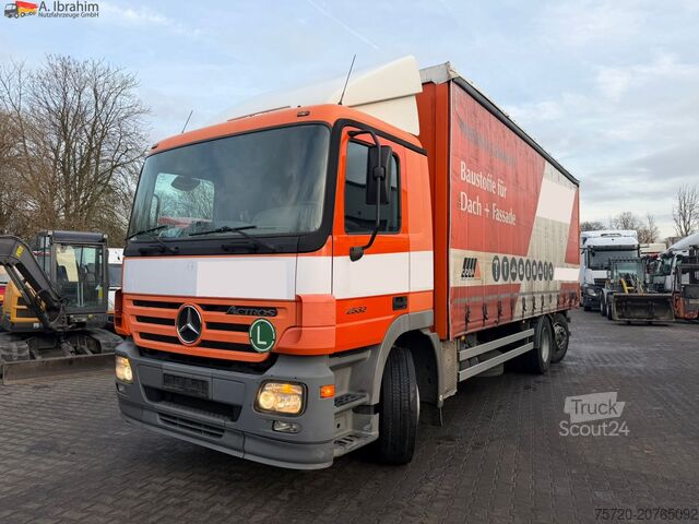 Autocarro con pianale e telone Mercedes-Benz Actros 2532L 6x2 | Lift-Lenkachse | 3 Pedals