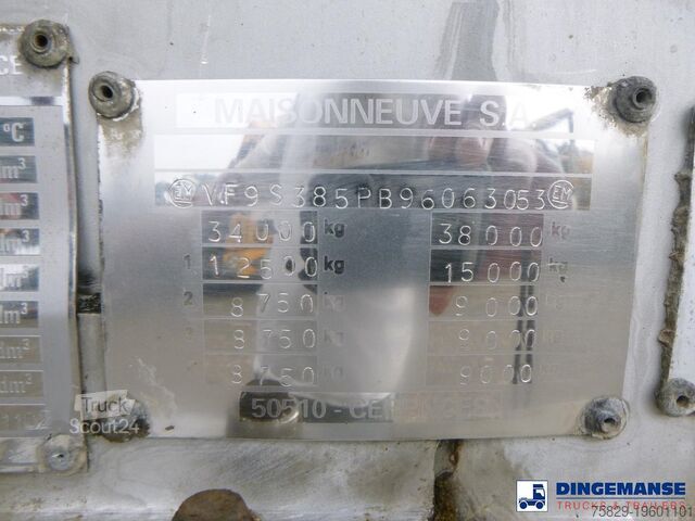 Tank MAISONNEUVE CITERNE citerne inox 22.4m3 / 1 comp