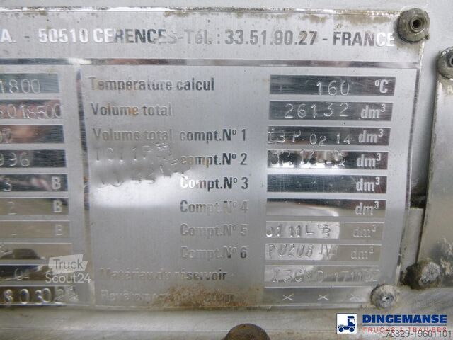 Tank MAISONNEUVE CITERNE citerne inox 22.4m3 / 1 comp