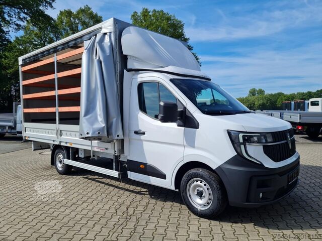 Transporter mit Pritsche & Plane Renault Master 35 Pritsche Schiebe Plane AHK Luftfederung