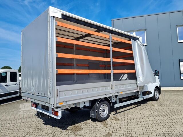 Transporter mit Pritsche & Plane Renault Master 35 Pritsche Schiebe Plane AHK Luftfederung
