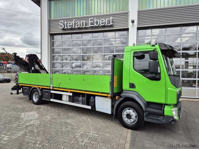 Platforminis sunkvežimis VOLVO FL 42 R Kran Hiab XS 088 Funk bis 14 m! Kamera