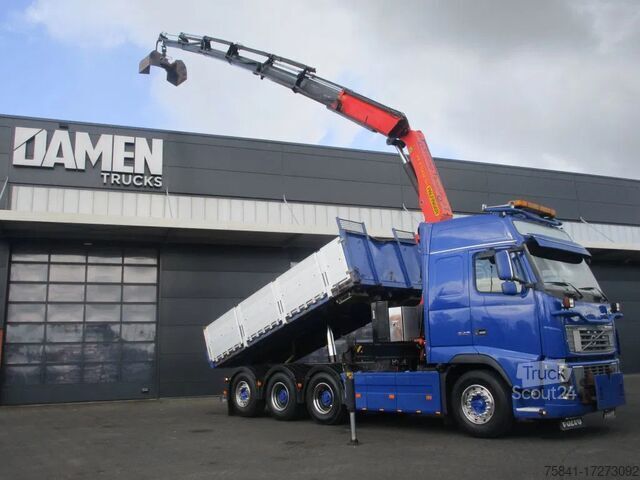Volquete con grúa Volvo FH 16.540 8x4 Kipper + Palfinger PK 27002-SH E ...