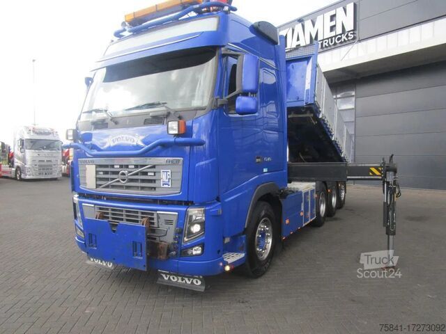 Volquete con grúa Volvo FH 16.540 8x4 Kipper + Palfinger PK 27002-SH E ...