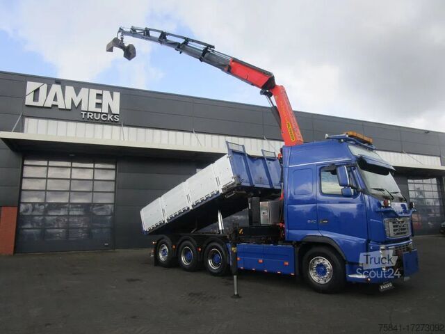 Volquete con grúa Volvo FH 16.540 8x4 Kipper + Palfinger PK 27002-SH E ...