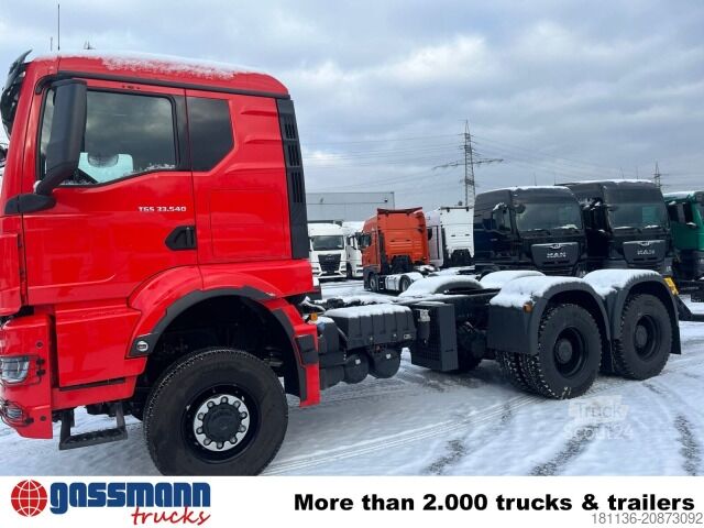 Șasiu de camion MAN TGS 33.540 6x6 BB CH, Navi, Motorabtrieb