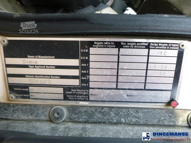 Cisterna Scania P 230 DB 4x2 RHD fuel tank 12.4 m3 / 4 comp
