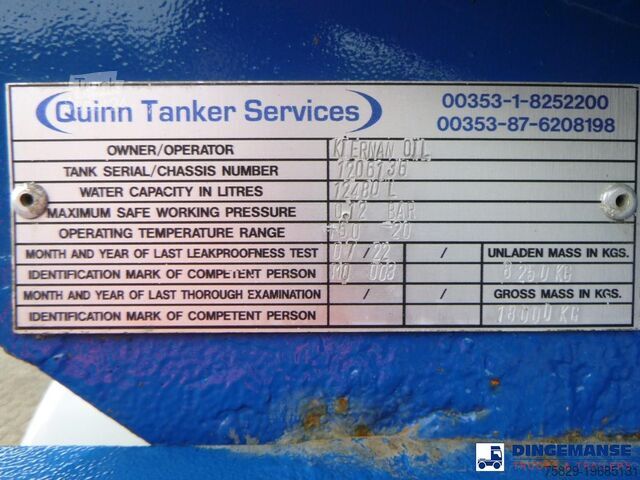 Cisterna Scania P 230 DB 4x2 RHD fuel tank 12.4 m3 / 4 comp