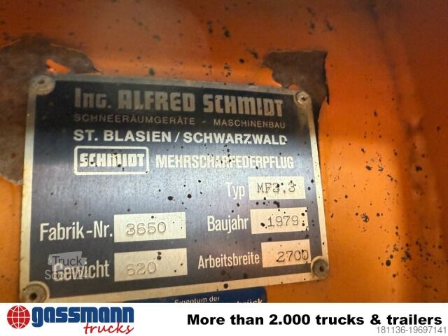 Сельскохозяйственная машина Schmidt MF 3.3 Schneepflug
