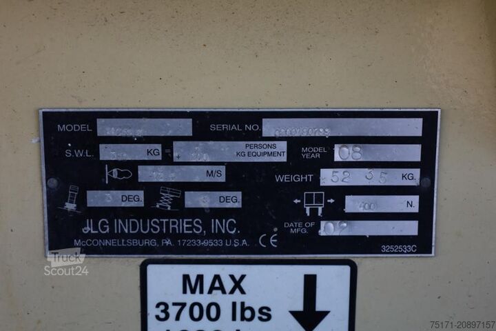 Sakselevator JLG 4069LE Electric, 14.2m Working Height, 360kg Capac