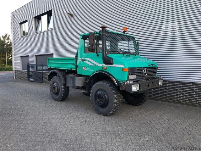 Laadplatform Mercedes-Benz Unimog U1600 Agra, kipper Agra. Kipper
