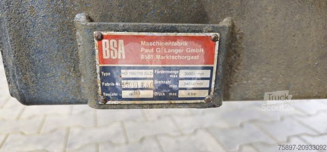 Tanker römorku  PTW 6 Vakuum / Pumpe / Wasser