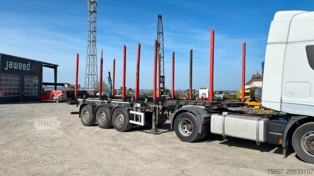 Напівпричіп для лісоматеріалів DOLL H3L-14XL Tri/A Log Trailer / Ausziehbar