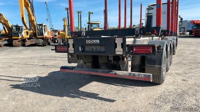 Напівпричіп для лісоматеріалів DOLL H3L-14XL Tri/A Log Trailer / Ausziehbar