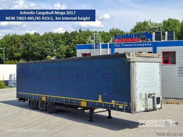 Отворено полуремарке с брезент Schmitz Cargobull Curtainsider Mega