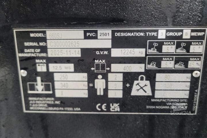 Телескопічна платформа JLG 660SJ Quad Tracks Also Available For Rent, New, Di