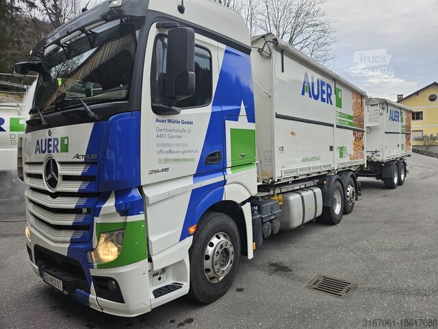 Train de basculement de céréales avec écluse / Kempf Mercedes-Benz Actros