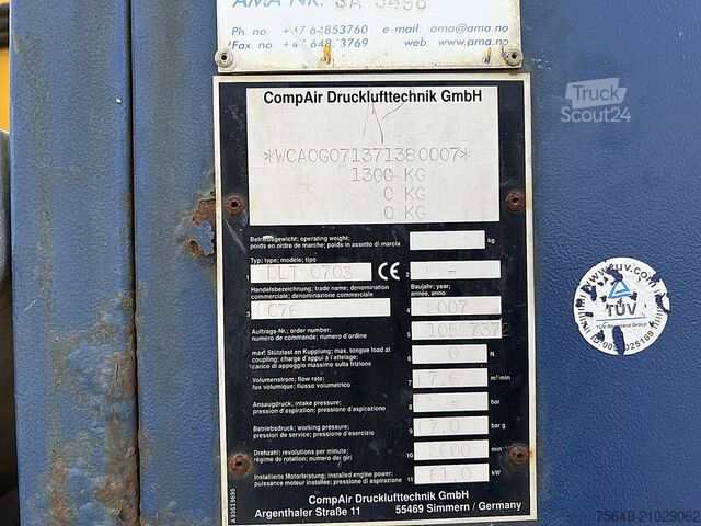 Special purpose truck Mercedes-Benz Axor 1824 K 4x2 Axor 1824 K 4x2, AMV Hubsteiger + Kompressor, Funk