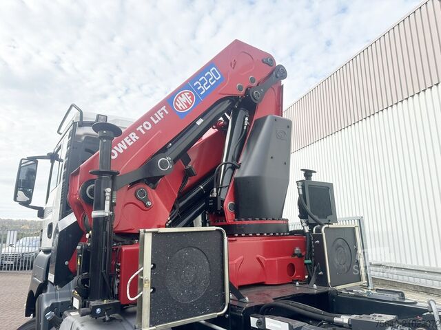 Camion benne à bras amovible MAN TGS 35.480 8X4 BL TGS 35.480 8X4 BL, Intarder, Kran HMF 3220-K6, 4-fach Abstützung, Funk