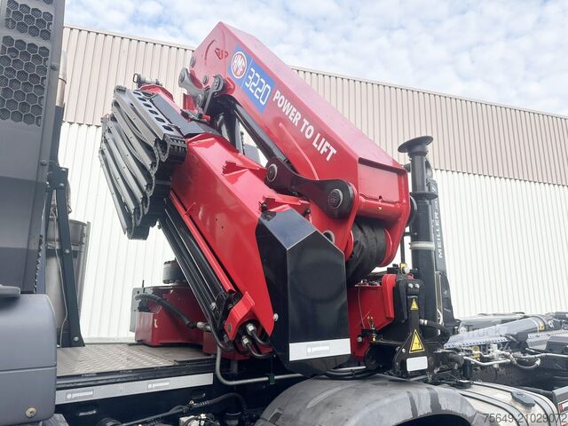 Camion benne à bras amovible MAN TGS 35.480 8X4 BL TGS 35.480 8X4 BL, Intarder, Kran HMF 3220-K6, 4-fach Abstützung, Funk