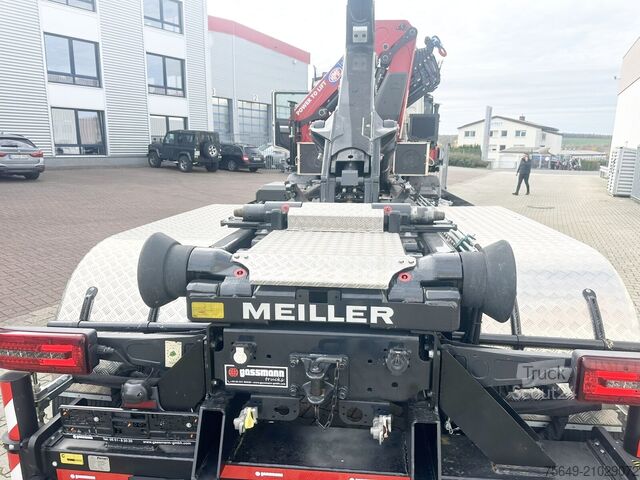 Camion benne à bras amovible MAN TGS 35.480 8X4 BL TGS 35.480 8X4 BL, Intarder, Kran HMF 3220-K6, 4-fach Abstützung, Funk