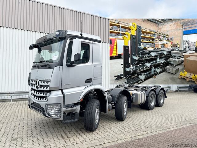 Camion benne à bras amovible Mercedes-Benz Arocs 4148 K 8x4/4 Arocs 4148 K 8x4/4/45, Turbo-Retarder-Kupplung, Grounder